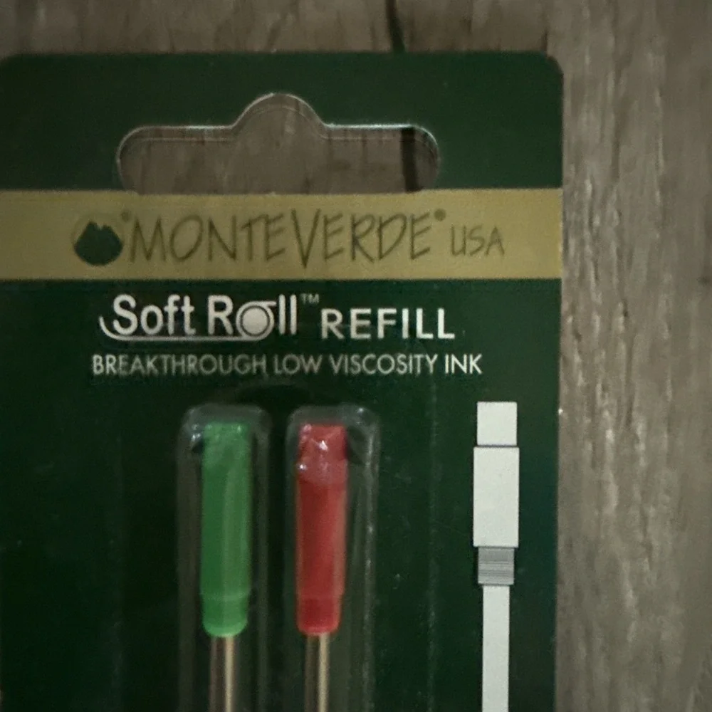 Monteverde Ballpoint Refill Red & Green Medium Point Fits‎ Cross Ballpoint Pens